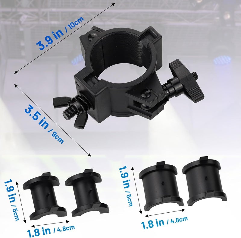 Czgor Stage Light Clamp 5 Pack, 33lb Plastic DJ Light Clamps, Truss for Studio Theater, 1'' Lighting O Clamp Fit 3 Size Pipe Diameter: 25mm 38mm 50mm - Image 3